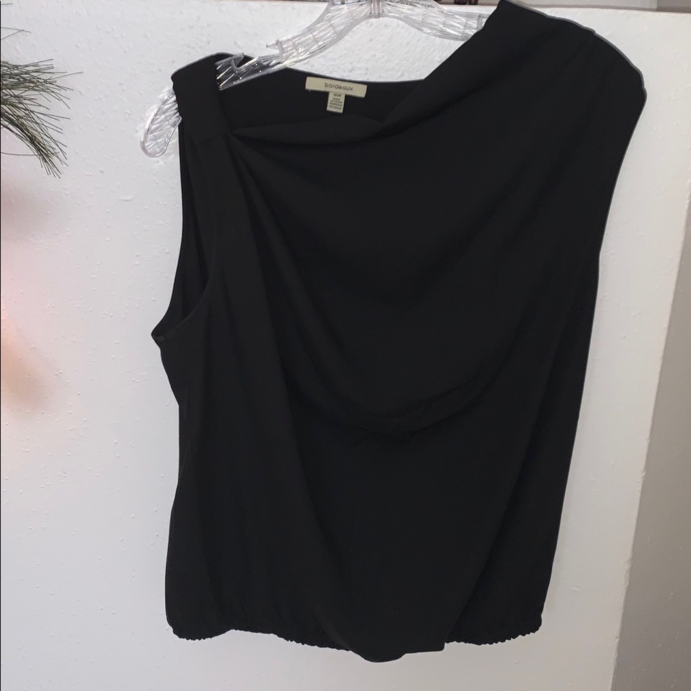 Anthropologie Bordeaux Women’s Asymmetrical Top -M